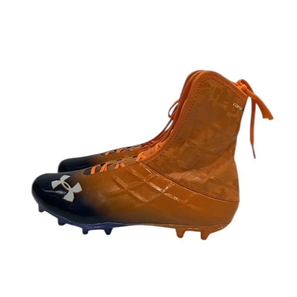 🏆 NEW Under Armour Highlight Comp Fit | Rare Orange/Blue | Size‎ 13.5 cleat